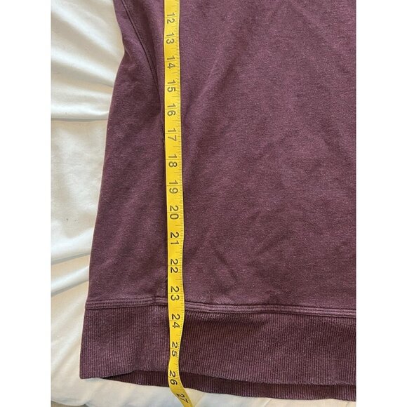 Lululemon Sweatshirt Size 6 Burgundy Stress Less Funnel Neck Hoodie Pullover - Picture 14 of 14